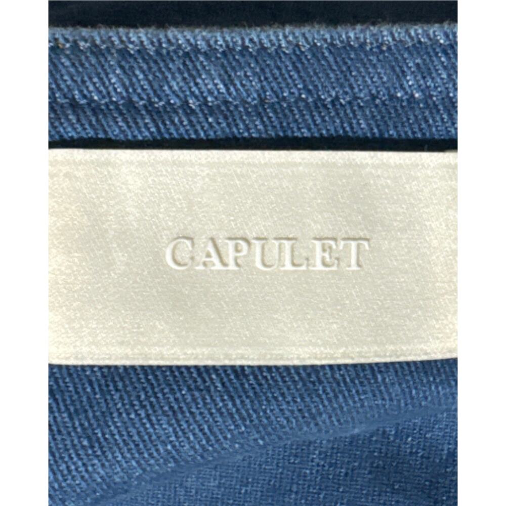Capulet Lennon Denim Overalls XS Blue Wide Leg Dungaree Stretch Retro Fit - Picture 7 of 14